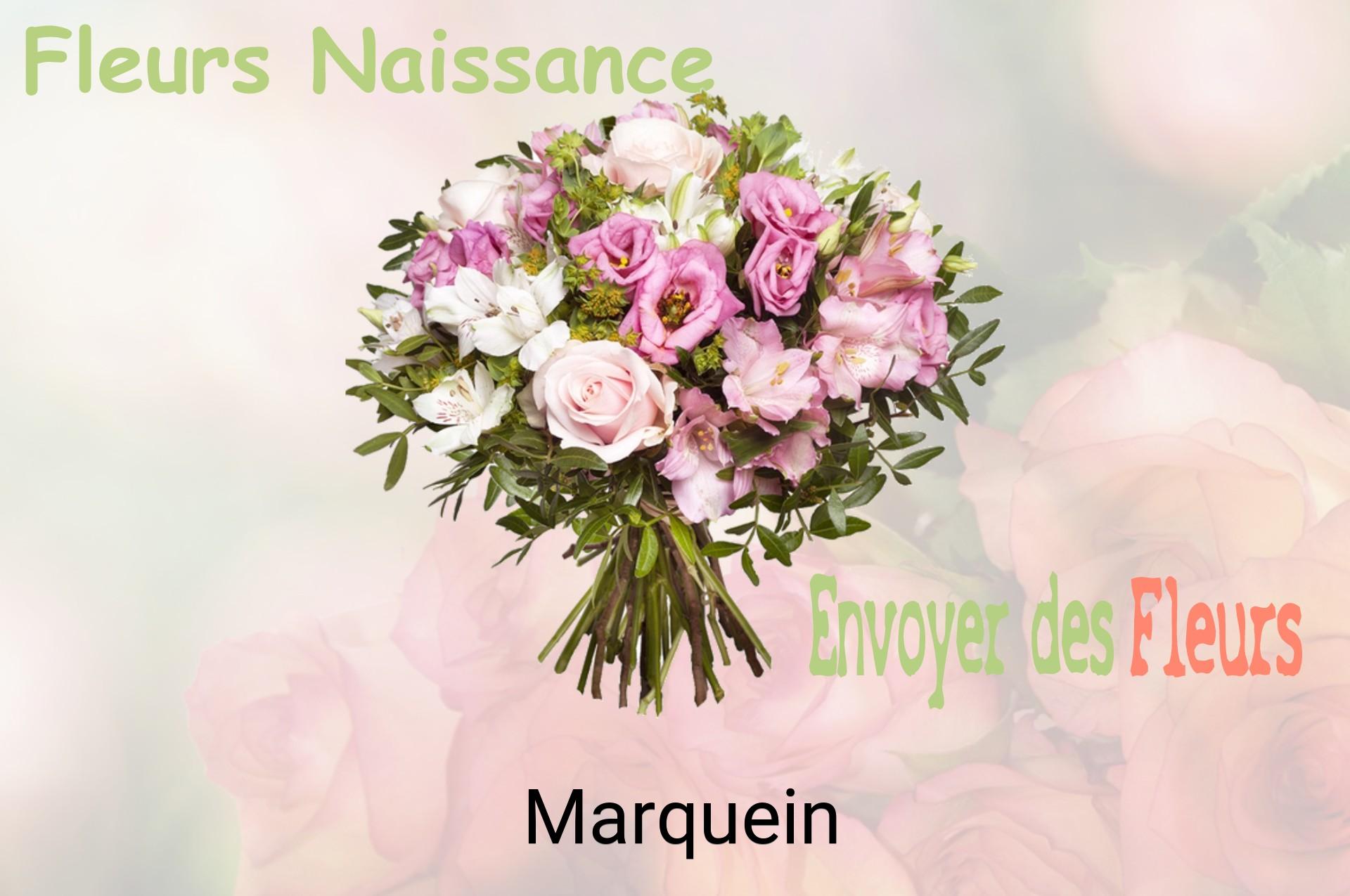 Bouquet de fleurs de naissance livré à Marquein